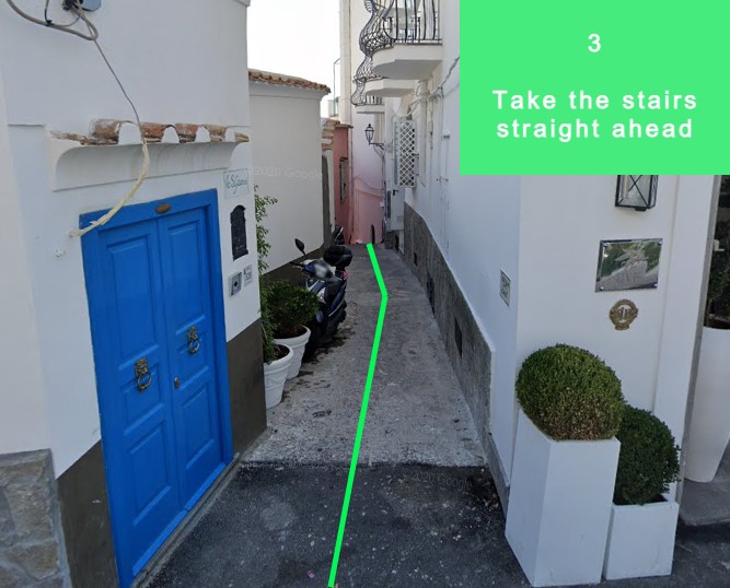 Point 1: junction by the Tabacchi on Via G. Marconi near Hostel Brikette