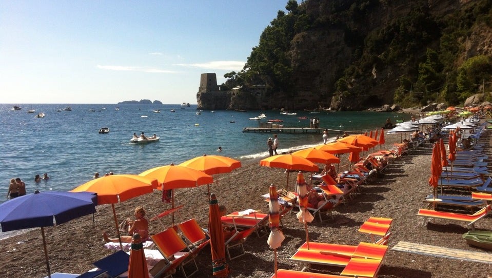 Hidden free cove beyond La Marinella with rocky entry and calm water